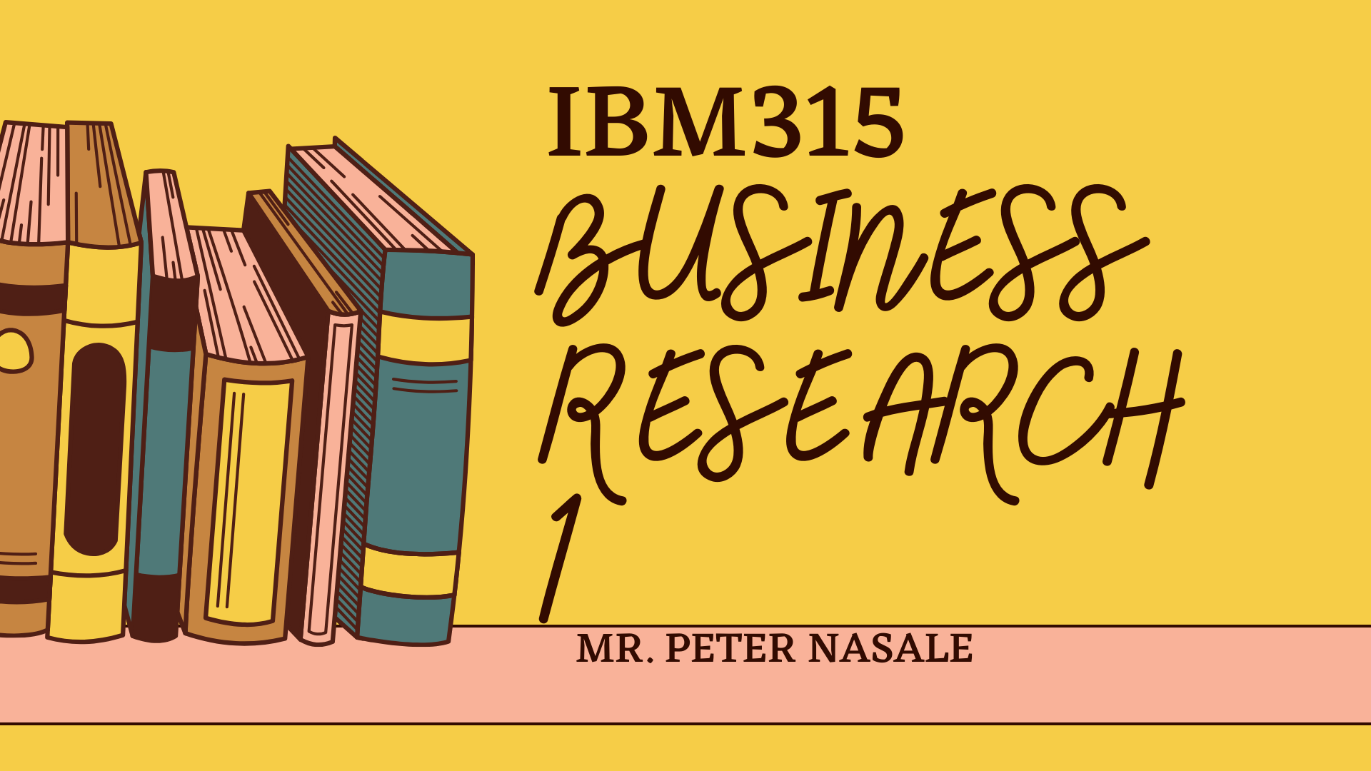 Course Image IBM315 Business Research 1