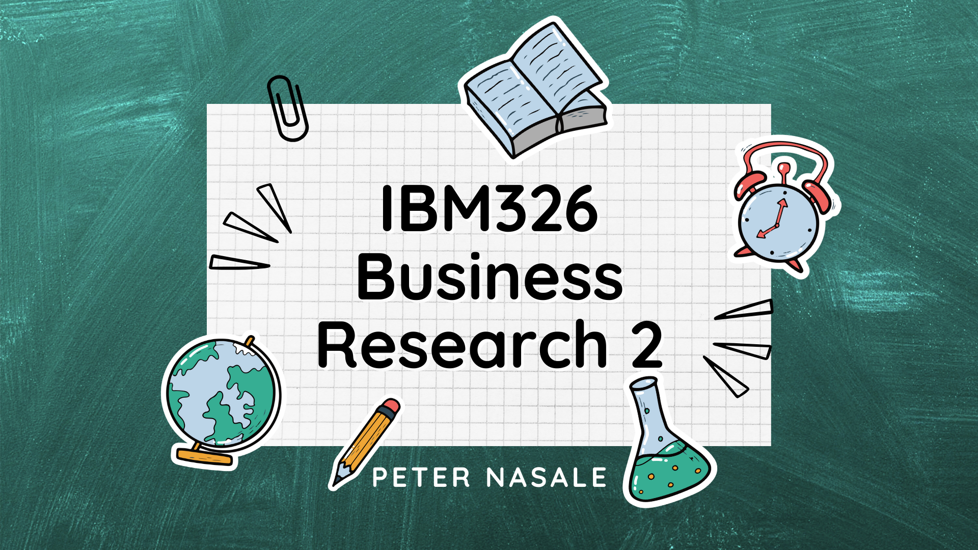 Course Image IBM326 Business Research 2 S6, 2024